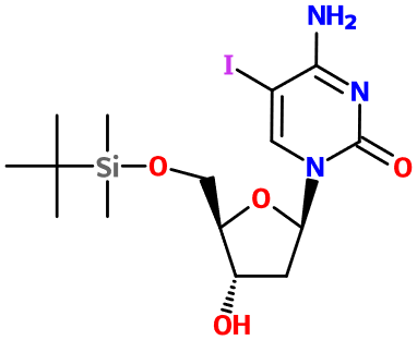 MC080670 5'-O-tert-Butylmethylsilyl-5-iodo-2'-deoxycytidine (图片) MC080670 5'-O-tert-Butylmethylsilyl-5-iodo-2'-deoxycytidine